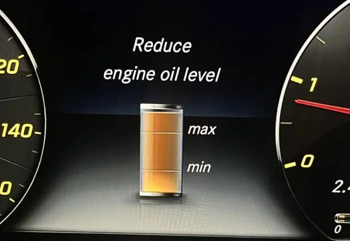 What Does “Reduce Engine Oil Level” Mean?