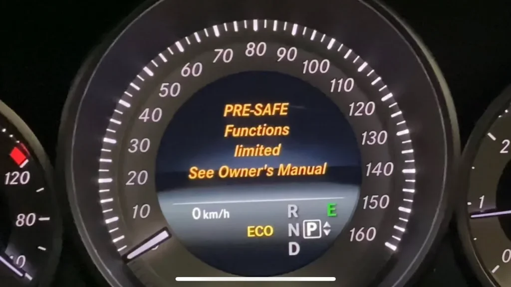 What are the features of a pre-safe Mercedes-Benz