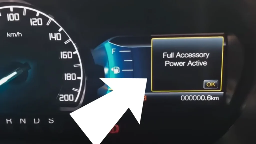 What full accessory power active in Ford vehicles