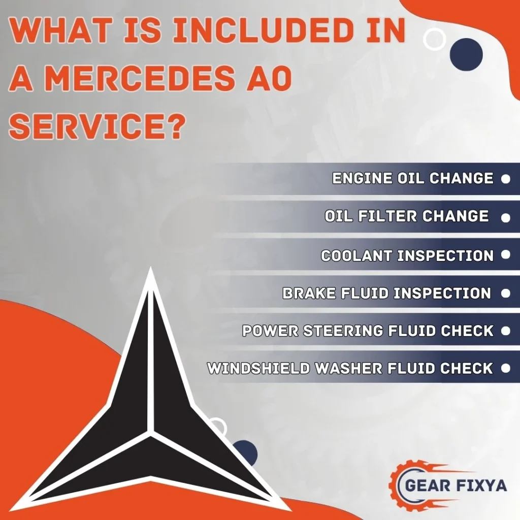 What is Included in a Mercedes A0 Service